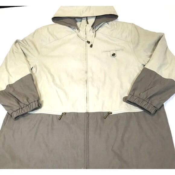 FS Limited Mens Removable Hood Jacket XL Full Zip Lined Pockets PU Coating New - Picture 1 of 13